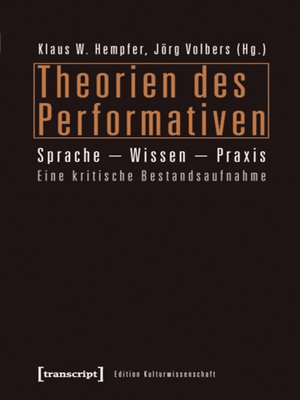 cover image of Theorien des Performativen